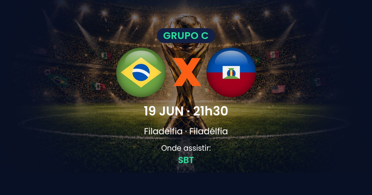 Brasil x Haiti: onde assistir ao vivo, horário e prováveis escalações pela Copa do Mundo 2026