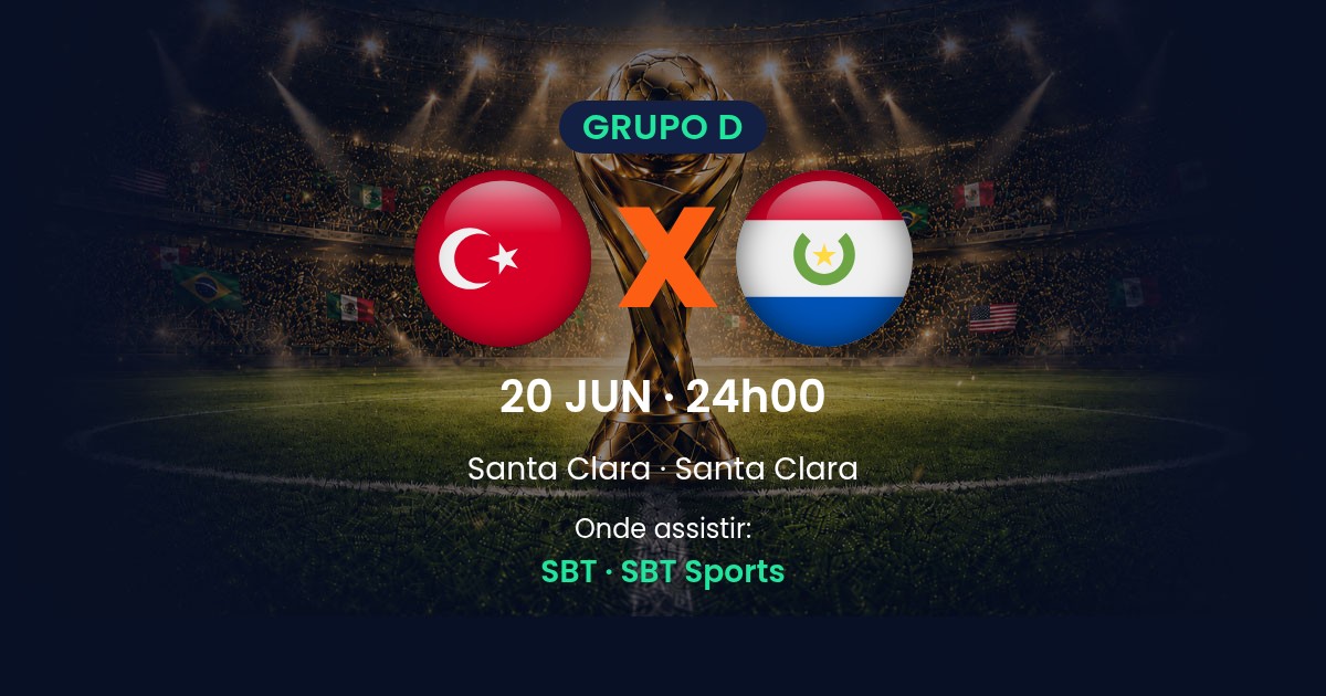 Turquia x Paraguai: onde assistir, horario e provaveis escalacoes pela Copa do Mundo 2026