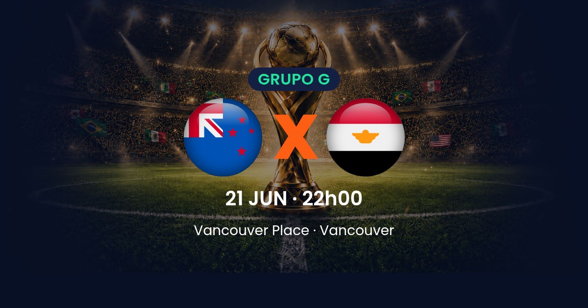Nova Zelândia x Egito: tudo sobre o jogo da 2ª rodada do Grupo G