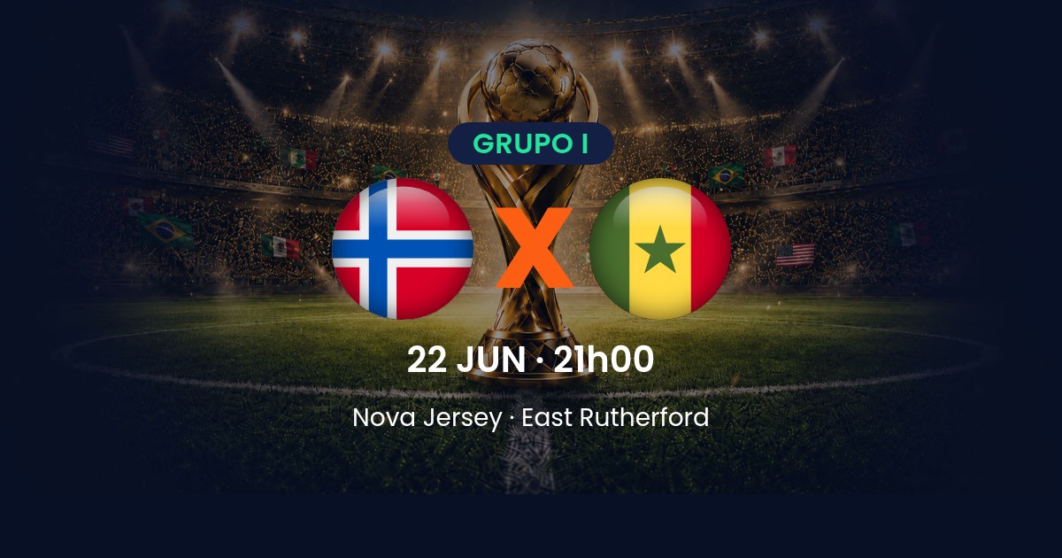 Noruega x Senegal: prévia, horário e onde assistir ao vivo pela Copa do Mundo 2026