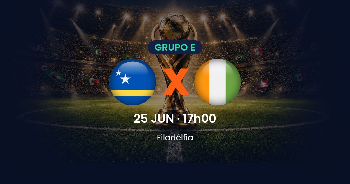 Curaçao x Costa do Marfim: prévia da 3ª rodada do Grupo E da Copa do Mundo 2026