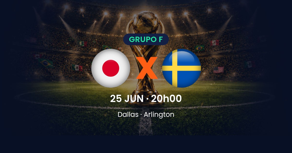 Japão x Suécia: duelo decisivo no Grupo F da Copa do Mundo 2026