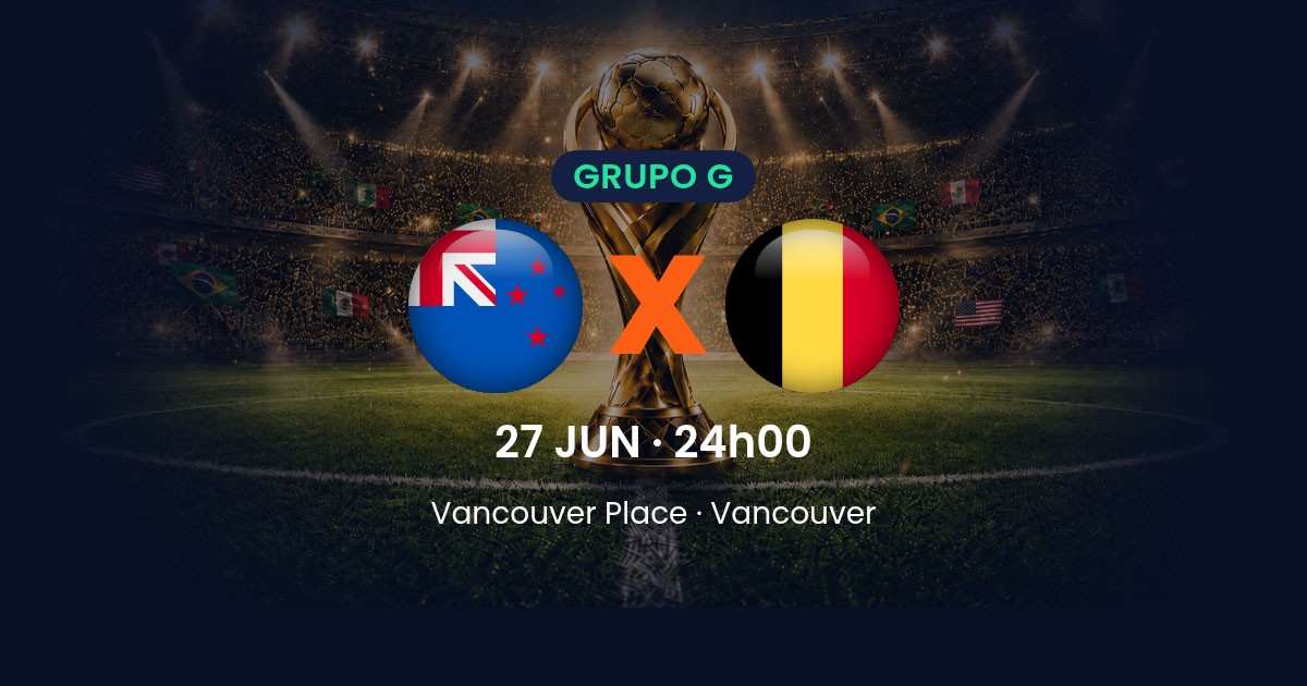 Nova Zelândia x Bélgica: tudo sobre o jogo da 3ª rodada do Grupo G
