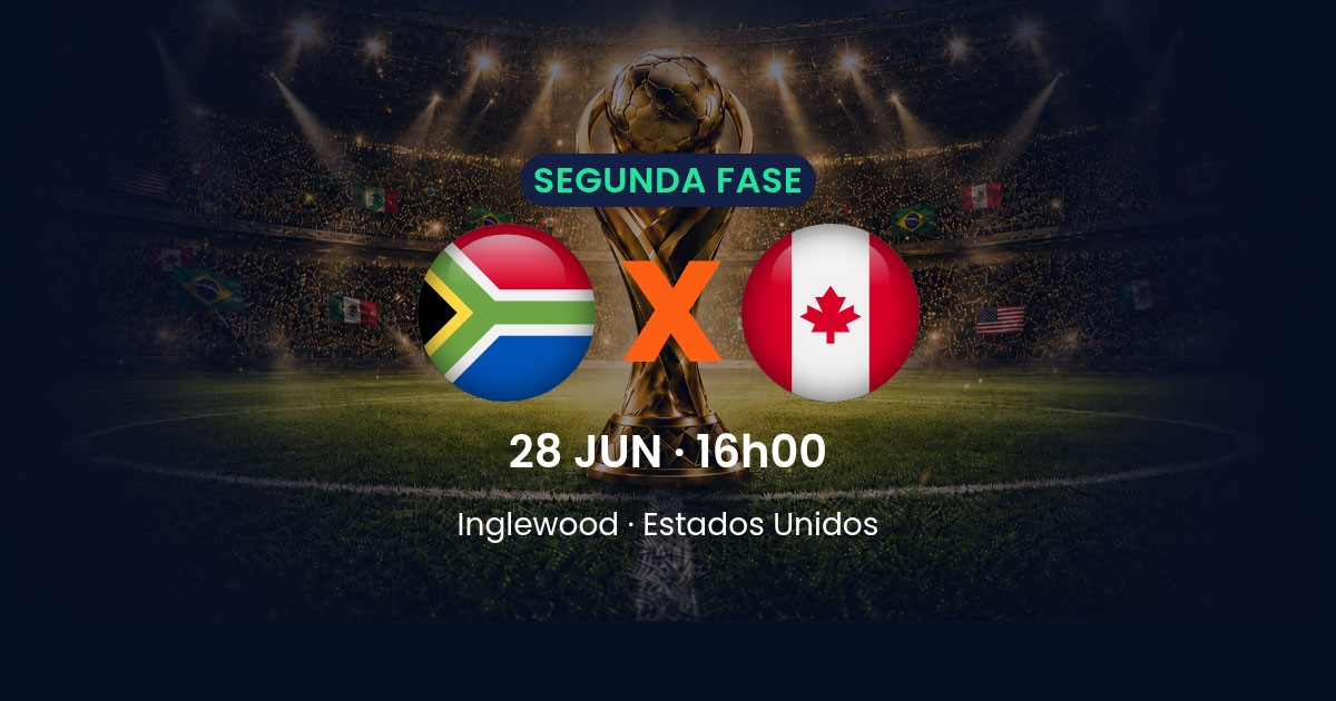África do Sul x Canadá: prévia da segunda fase da Copa do Mundo 2026